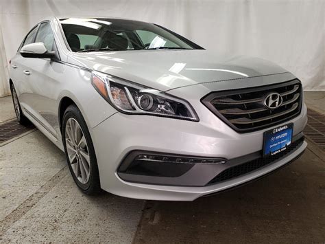 The 2015 hyundai sonata se undercuts segment heavyweight sedans from honda and toyota by $825 and $1,275, respectively. Certified Pre-Owned 2015 Hyundai Sonata 2.4L Sport 4dr Car ...