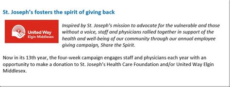 St Josephs Health Care London Mission Benefits And Work Culture