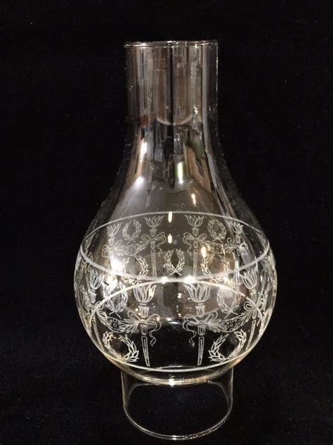 Vintage Hand Blown Glass Hurricane Candle Shades Oil Lamp Chimney