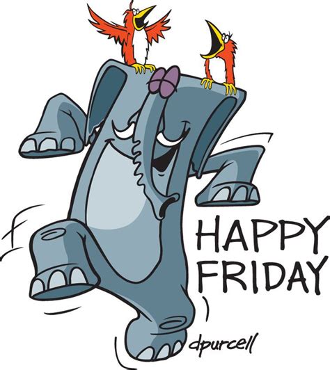 Happy Friday Cartoon Characters