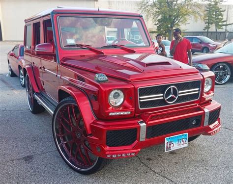 Ace 1 Candy Red Mercedes Benz G Wagon On 30 Vellanos
