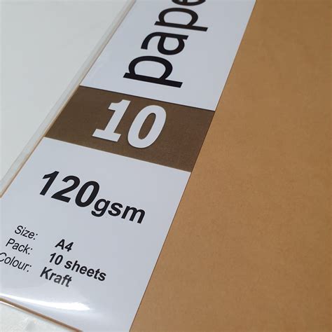 Kraft Paper 120gsm A4 Pack 10 Black Cat Printing Black Cat Printing