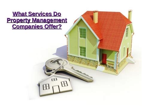 What Services Do Property Management Companies Offer