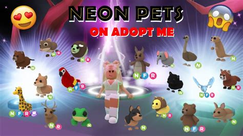 Adopt Me Neon Pet Ages In Order