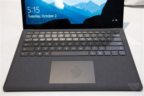First Look At Microsofts New Matte Black Surface Laptop 2 The Verge
