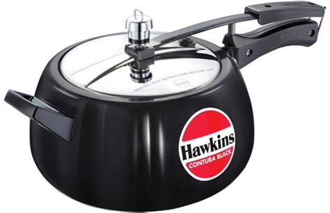 Hawkins Contura Black 5 L Pressure Cooker Price In India Buy Hawkins