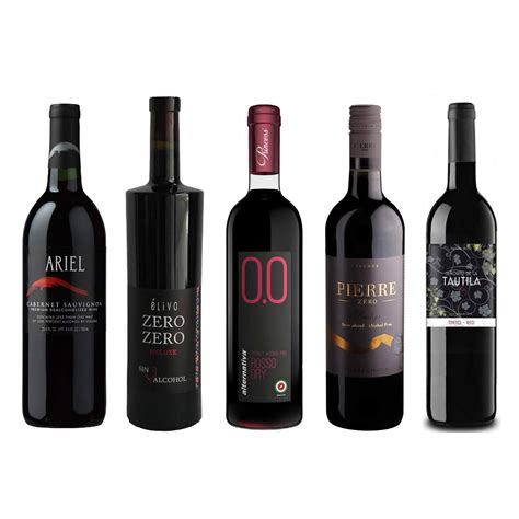 Red Wine Sampler Non Alcoholic Wines 750ml Each Ariel Cabernet