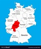 Hesse hessen state map germany province silhouette