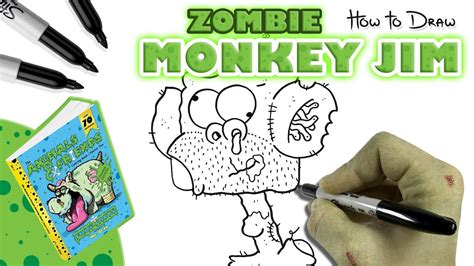How To Draw Zombie Monkey Jim Youtube