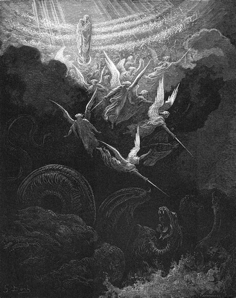 The Archangel Michael And His Angels Fighting The Dragon 1865 1866