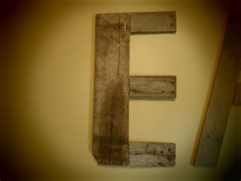 Eat Wood Letters 24 Letters Upcycled Pallet Letters Etsy