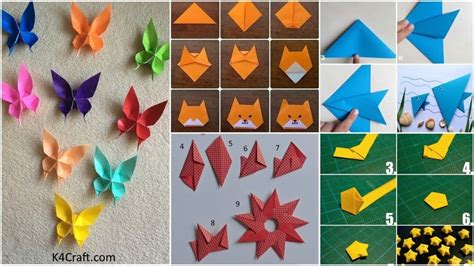 Easy Paper Origami For Kids Paper Folding Crafts Kids Art And Craft