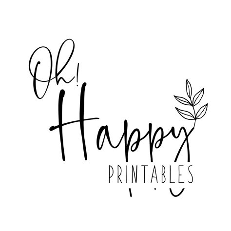 oh happy printables