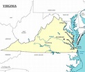 Major Cities In Virginia Map – Map Vector
