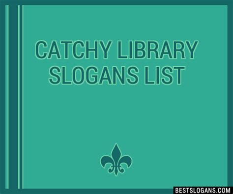 Catchy Library Slogans Generator Phrases Taglines