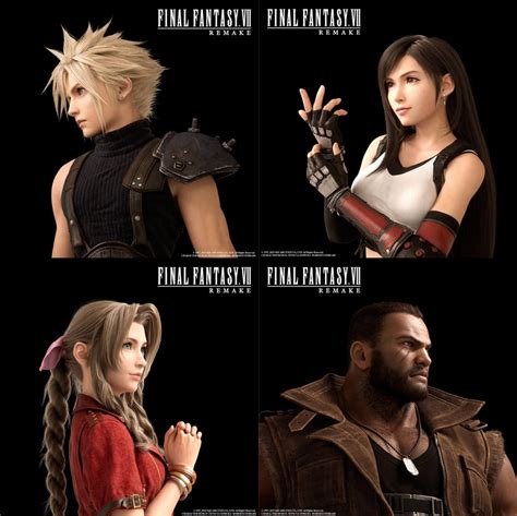 Final Fantasy Vii Remake Character Visuals 4k Finalfantasy
