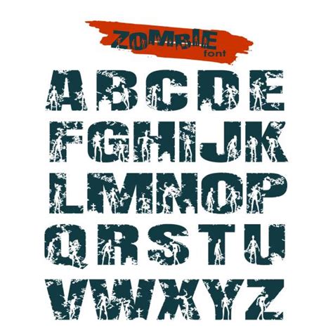 Zombie Fonts Illustrations Royalty Free Vector Graphics And Clip Art