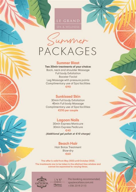 Summer Spa Packages