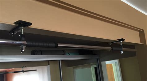 Removable Pull Up Bar Attached To An I Beam Pull Up Bar Pull Ups Up Bar