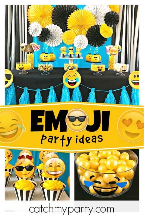 Emoji Birthday Emoji Party Catch My Party Emoji Party