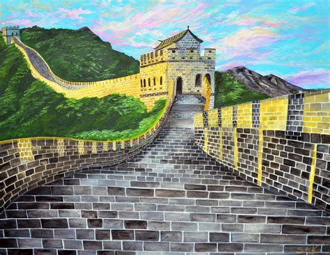 The Great Wall Of China Painting By Sarah Tiffany King