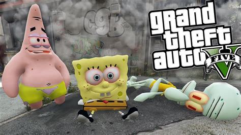 Gta 5 Mods Drug Dealer Spongebob Mod W Patrick And Squidward Gta 5