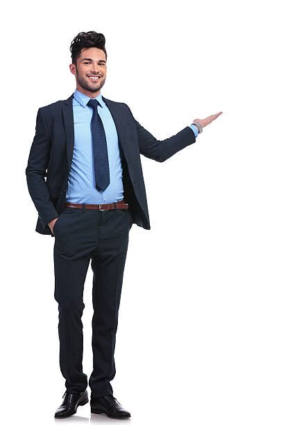Best Business Man Presenting In Full Length Stock Photos Pictures