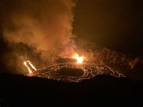 Hvo Kilauea Lava Lake Rises To More Than 500 Feet Hawaii Tribune Herald