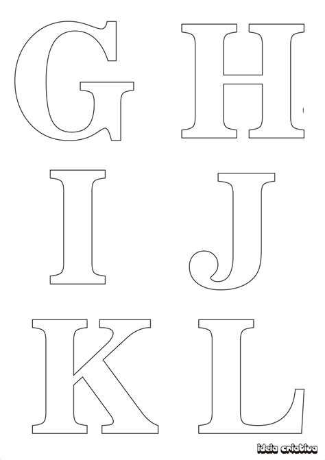 Letras Para Imprimir Alfabeto Edukita