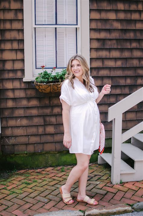 Summer Pregnancy Casual Outfit Dress By Lauren M