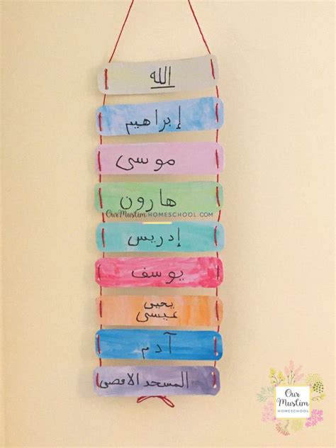 Islamic Calendar Al Isra Wal Miraj Craft Muslim Homeschooling