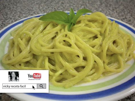 Espagueti Verde Green Spaghetti Receta Facil Espaguetis Verdes Vicky Receta Facil