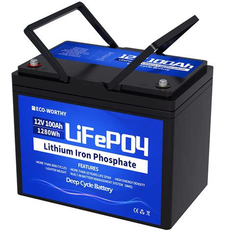 Buy Eco Worthy 12v Lithium Battery 150ah Rechargeable Lifepo4 Lithium