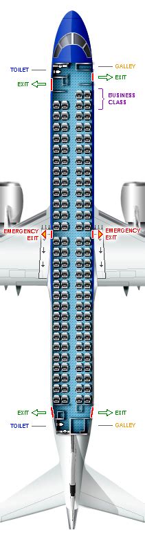 Embraer E 175 Seat Map