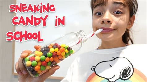 Sneaking Candy In School Kids Pretend Play Candy School