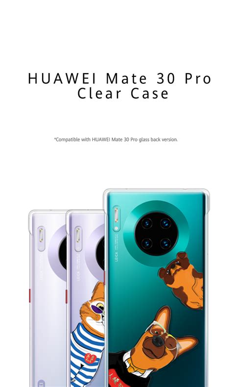 Hybrid makeup of a rigid pc back and flexible bumper. HUAWEI Mate 30 Pro Clear Case - HUAWEI Global