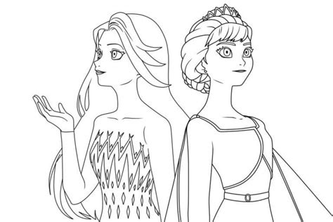 Fise De Colorat Cu Super Elsa și Anna Descărcați Imprimați Sau
