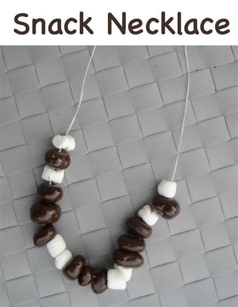 Snack Necklace For Kids Use Floss To Make A Fun Treat Dovefruit