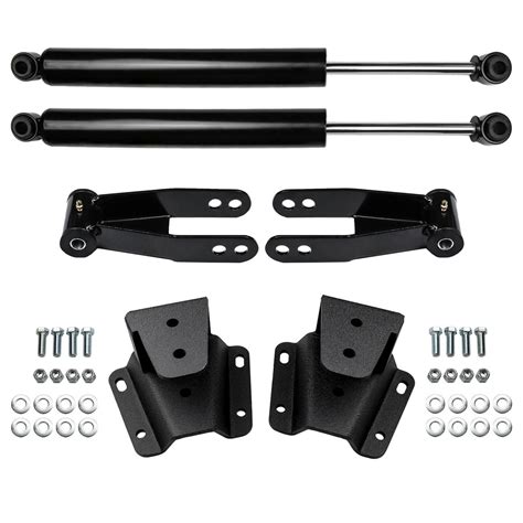 4 Rear Drop Lowering Kit W Hangers And Shocks Fits 1965 1972 Ford