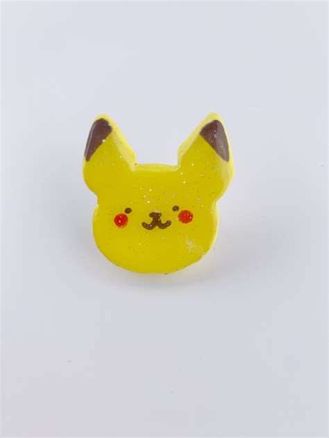 Pikachu Pin Handmade Clay Pins Pokémon Etsy