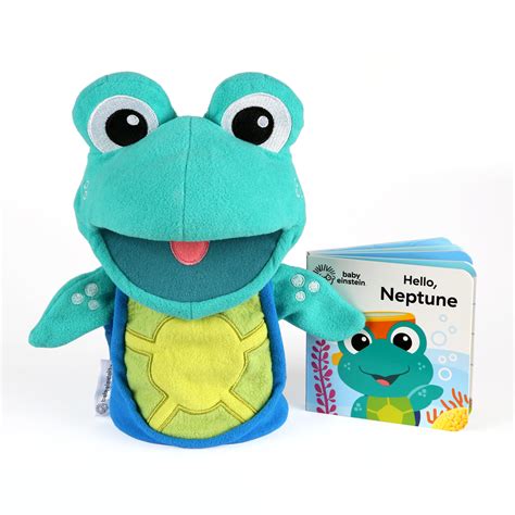 Baby Einstein Storytime With Neptune Plush Puppet Toy And Book Ages 6
