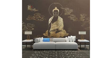 Buy 3d Lord Buddha Wall Mural Wallpaper 1533 Online
