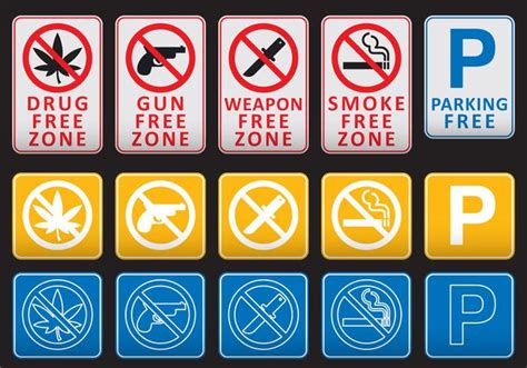 Free Zone Signs 114936 Vector Art At Vecteezy
