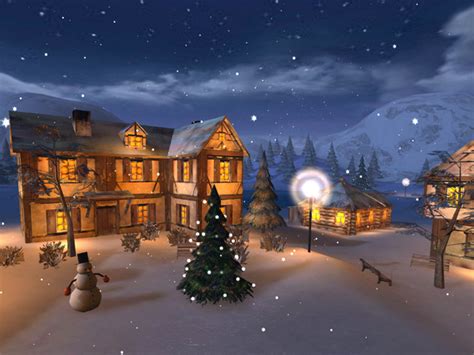 3d Winter Night Screensaver Feel The Real Magic Of The