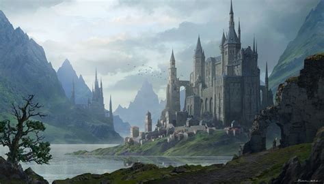 Fantasy Castle Hd Wallpaper By Haoran Li
