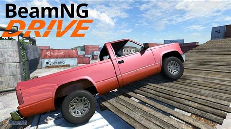 Beamng Drive Alpha Version Pickup Truck The Industrial Site Youtube