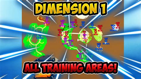Anime Fighting Simulator All Training Areas In Dimension 1 Youtube