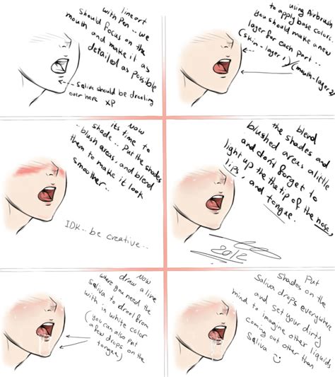How To Draw Saliva Drooling By Yaoi Master Forever On Deviantart
