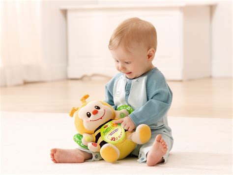 Vtech Touch And Learn Musical Bee Crib Baby Toy Yellow Plush Baby E