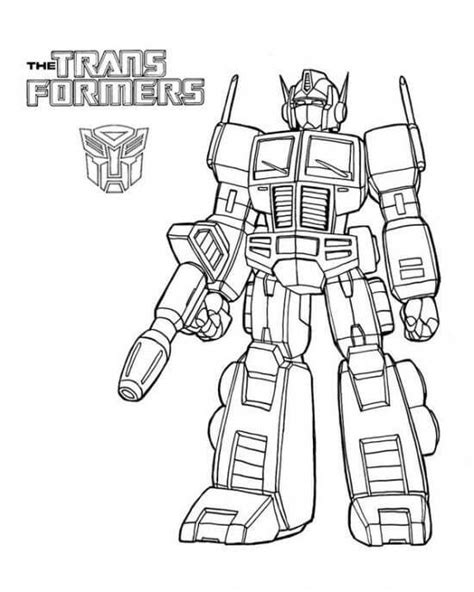 Transformers Optimus Prime Para Colorear Imprimir E Dibujar